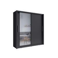 KLEIDERSCHRANK Graphit 155/214/62 - Graphitfarben, Holzwerkstoff (155/214/62cm) - RAUMHIRSCH FURNITURE