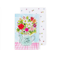 PAPIER Happy in Bunt - 18 x 12cm - Multicolor, Papier (12/1.3cm) - Blond Amsterdam