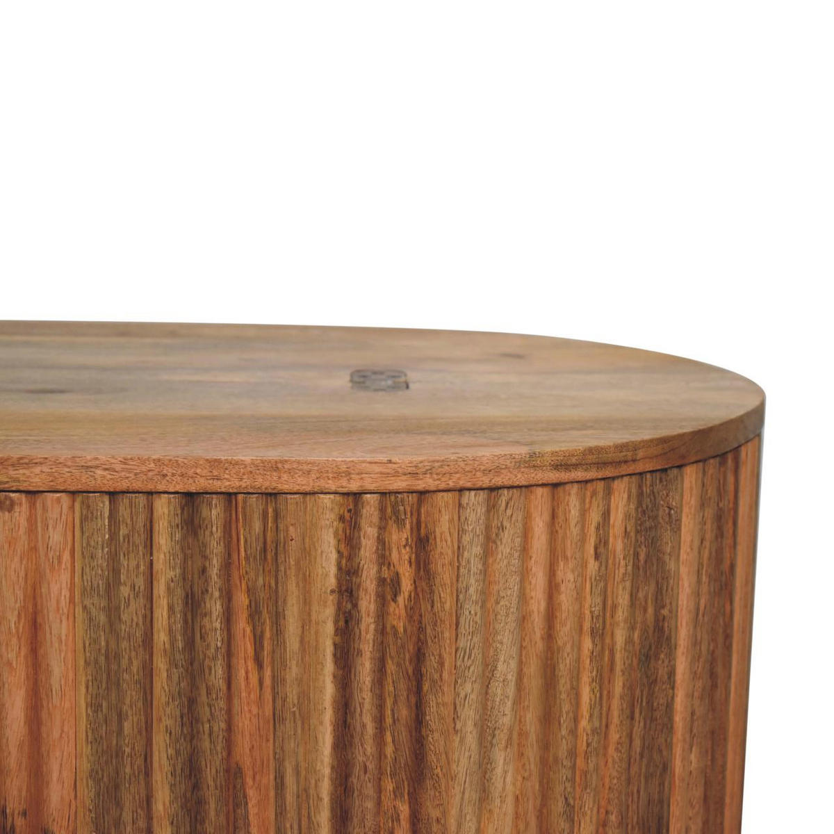 COUCHTISCH Massivholz Soba Kugel, Aufklappbarer Stauraum, Hellbraun - Hellbraun, Mangoholz/Holz (50/82/39cm) - Artisan Furniture