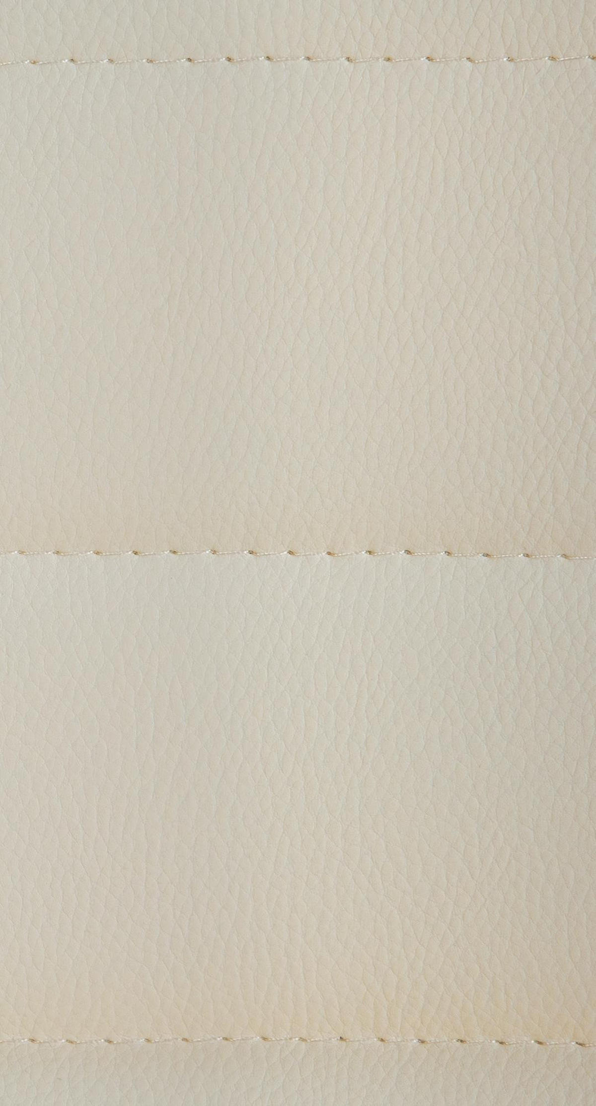 BARHOCKER 2er Set Lederlook creme - Creme, Textil/Metall (45/89/46cm) - CLP