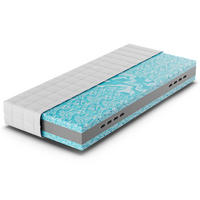 MATRATZE TriFlex Hybrid, 3 Schichten, Größe: 100x200, Härtegrad: Mittelfest - Weiß, Textil (100/200cm) - Betten-ABC