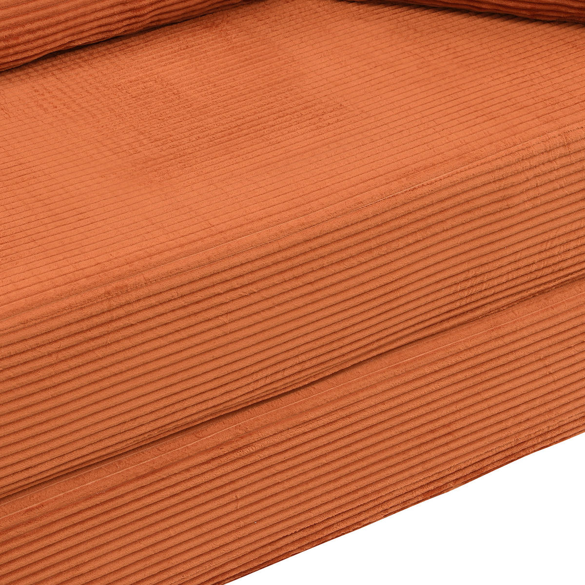 SCHLAFSOFA DE-33440 ovales Klappsofa-Bett mit 3 Kissen Orange - Orange, Textil (173/40/176cm) - ComfortXL
