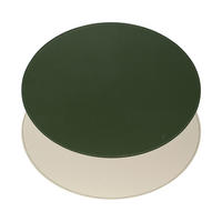 PLATZSET, Oval, Olivegrün/Elfenbein 45 x 34 cm - Multicolor, Textil (45/35/0.5cm) - Freeform