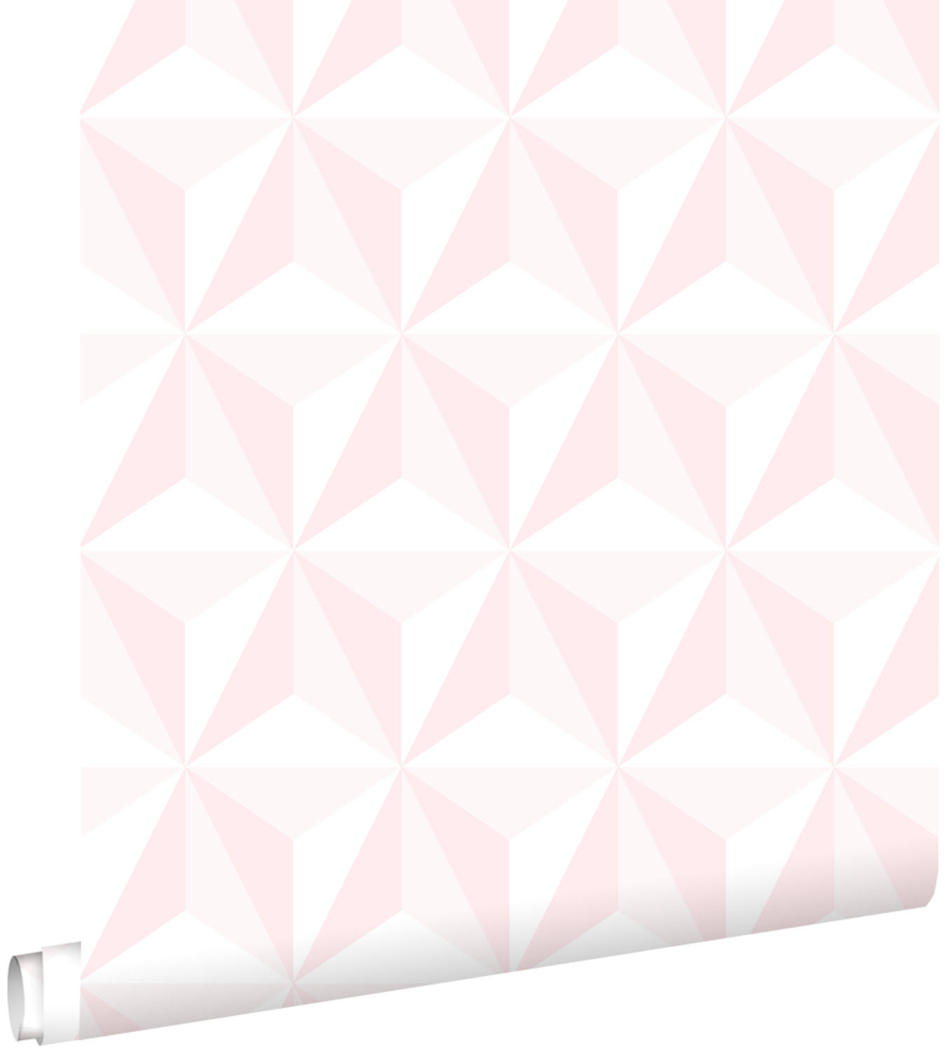 TAPETE 3D-Muster 53 cm x 10.05 m - Pink, Papier (53/0.1cm) - ESTAhome