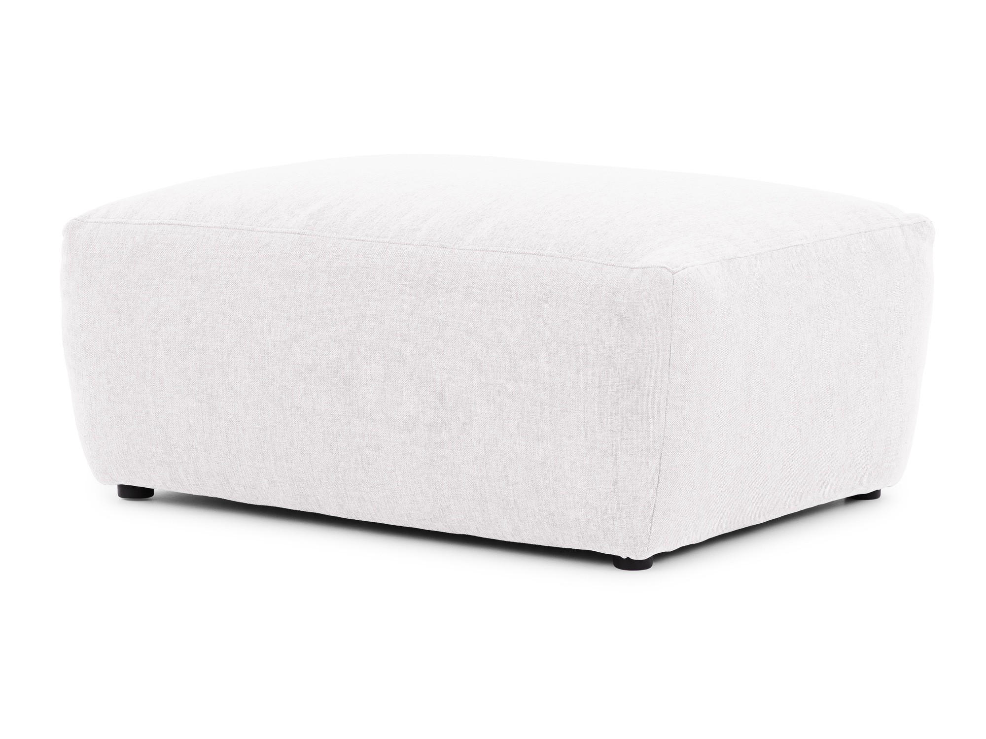 HOCKER Lennon aus Creme Strukturstoff mit vielseitiger Nutzung - Creme/Schwarz, Holz/Kunststoff (102/42/76cm) - S-Style