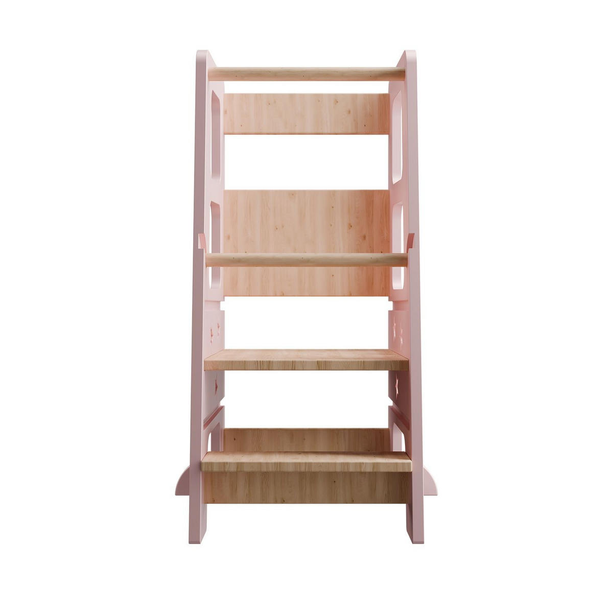 LERNTURM Henny in Rosa - Rosa, Holzwerkstoff (40/90/44cm) - Juskys