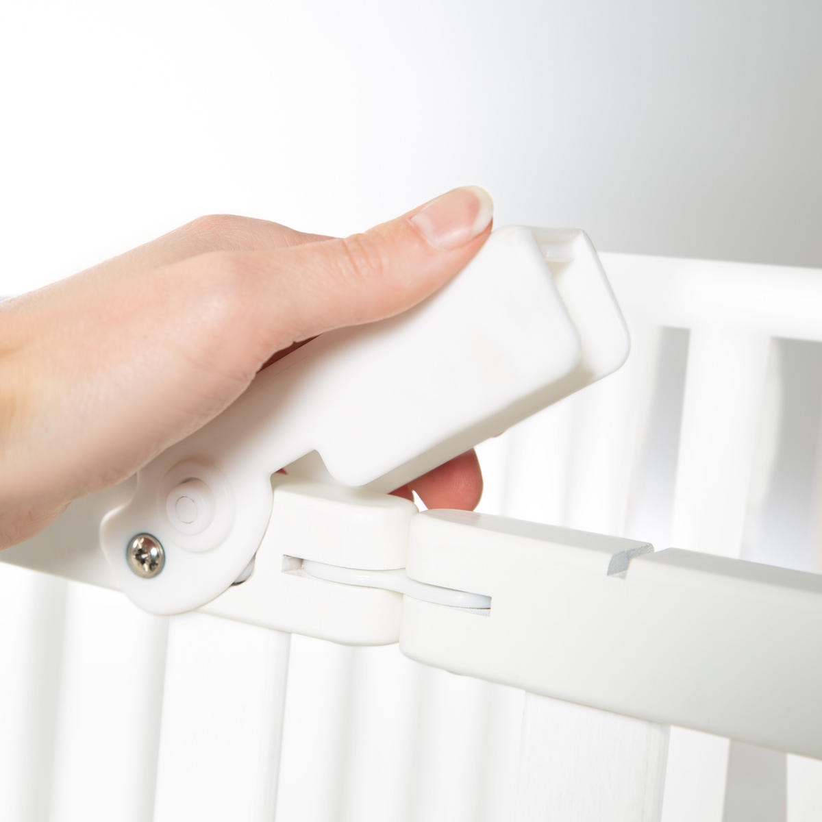 LAUFGITTER KLAPPBAR weiß - Weiß, Holzwerkstoff (74/72.5/100cm) - Roba