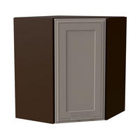 ECKHÄNGESCHRANK Salo W10/60 Kaschmir Matt / Lava 60 / 60 / 72cm - Kaschmir/Dunkelgrau, Holz/Holzwerkstoff (60/72/60cm) - Feldmann-Wohnen