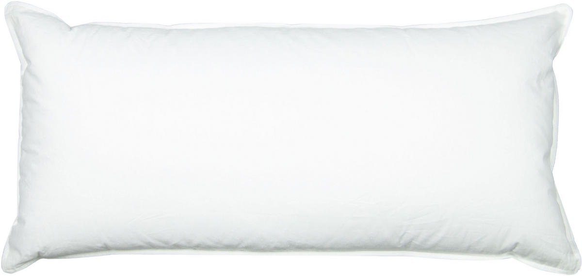 KISSEN, 40x80 cm, 100% Baumwolle, Weiß - Weiß, Textil (40/80cm) - Zollner