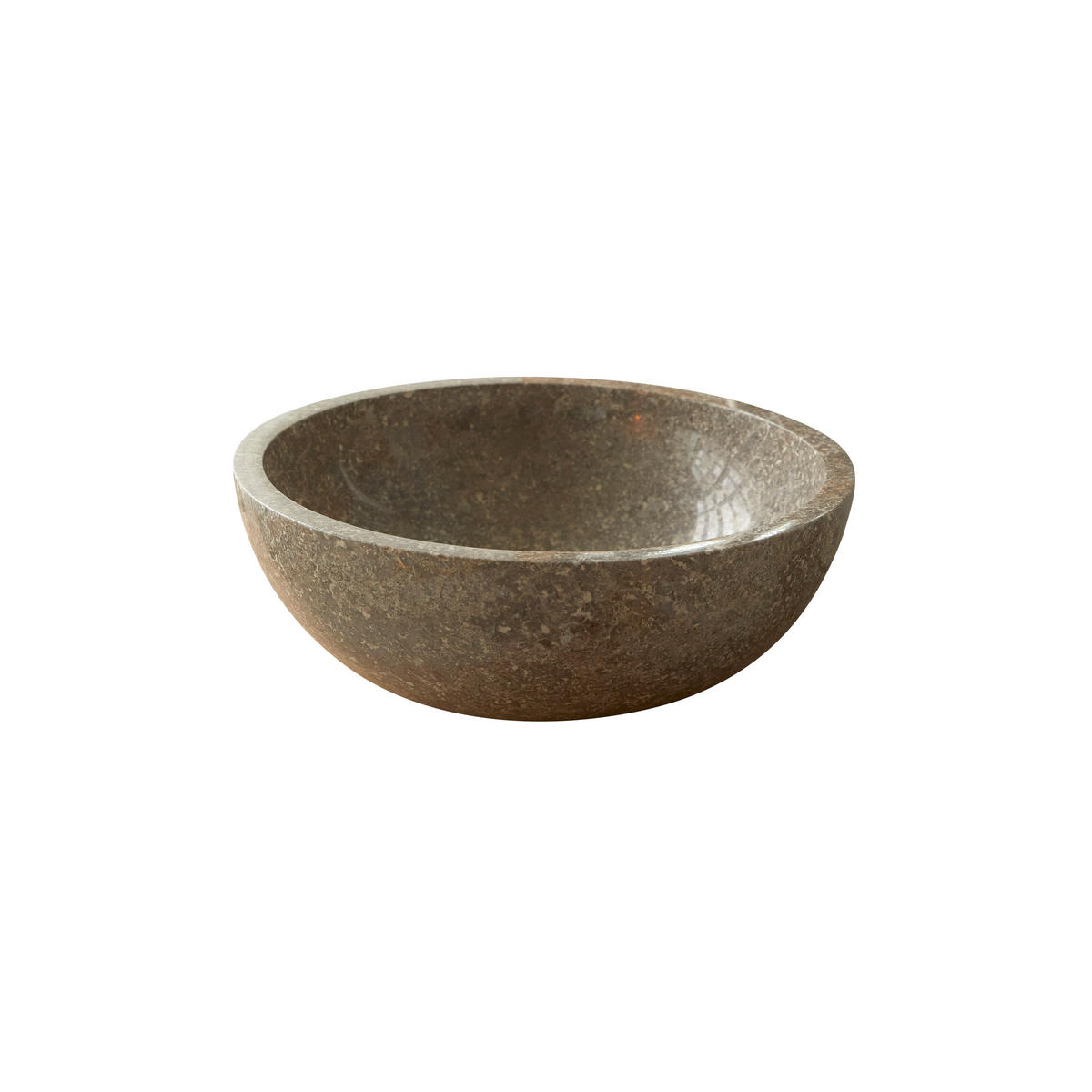 WASCHBECKEN Ibyza Grau aus Marmor - Grau, Stein (40/15/40cm) - Tikamoon