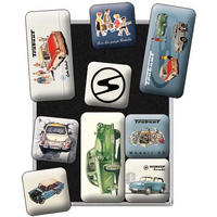 MAGNETSET 9-teilig Trabant - Multicolor, Metall (7/9/2cm) - Nostalgic-Art