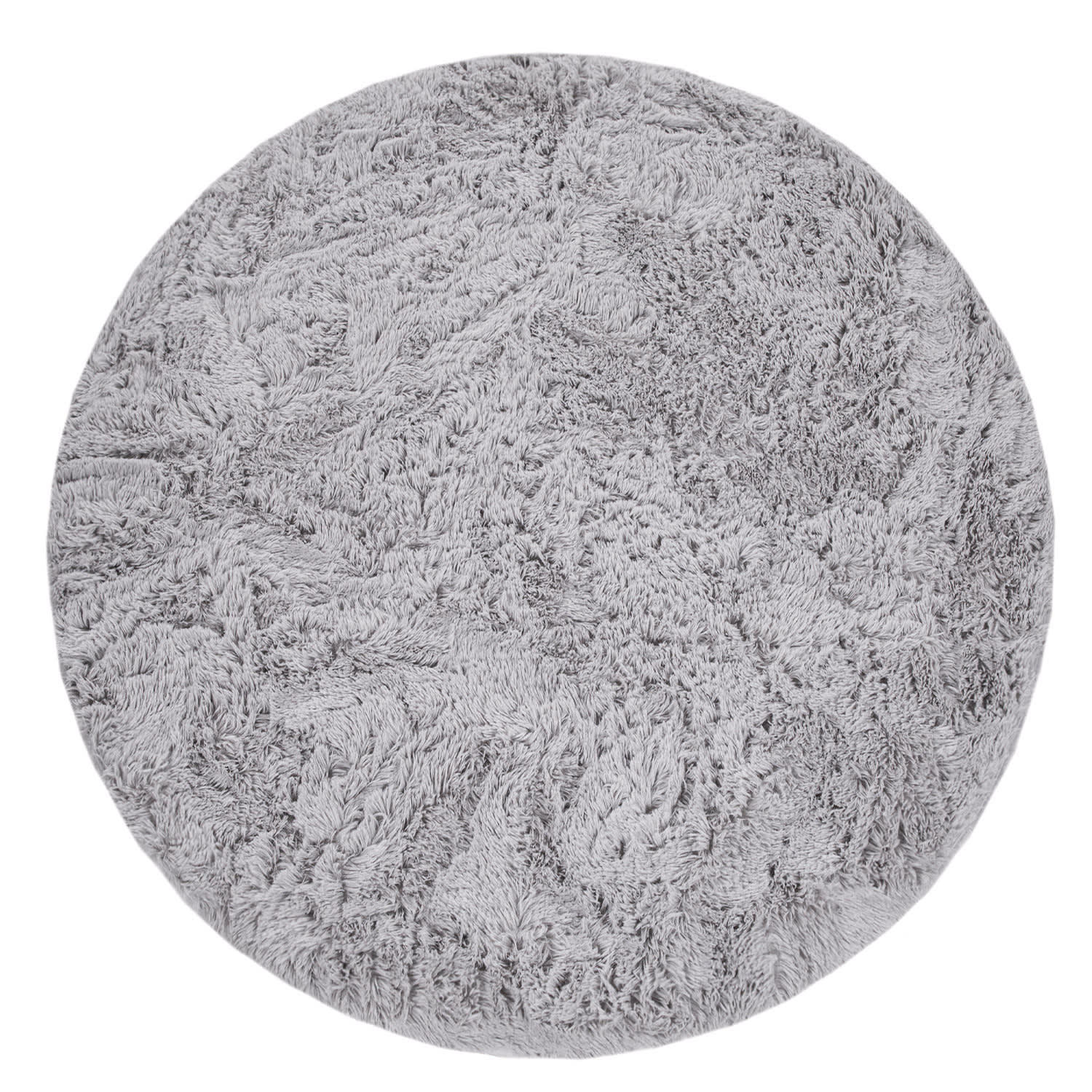 HOCHFLORTEPPICH 120/120 cm Silky 591 - Silberfarben, Kunststoff (120/120cm) - Paco Home