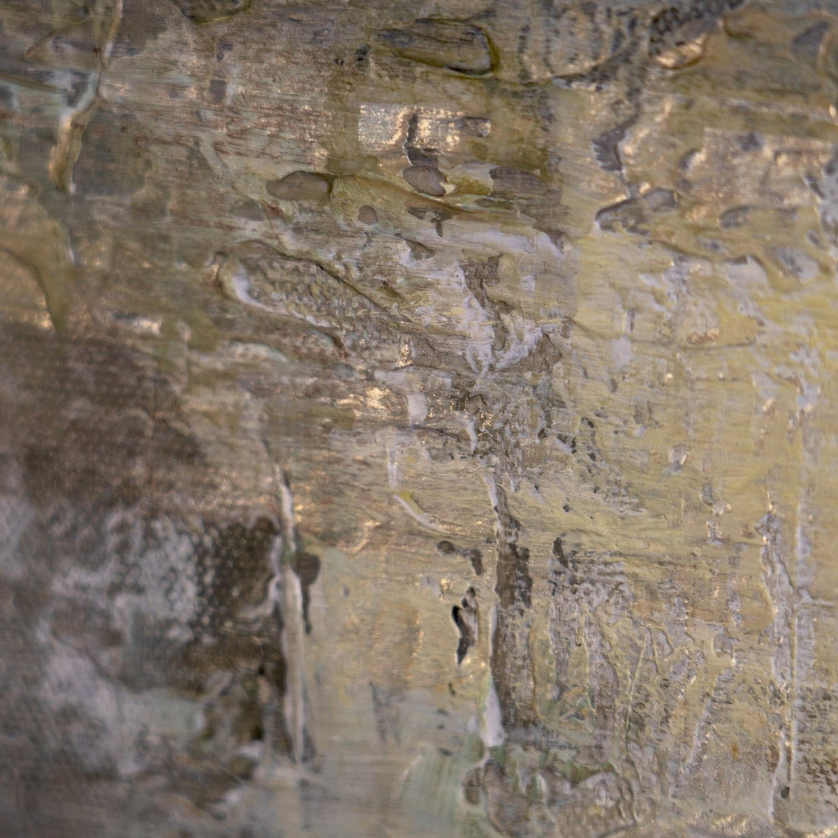 GEMÄLDE Heilender Wald Schattenfugenrahmen Gold 120x80 cm - Goldfarben, Holz (120/80cm) - YS-art gallery