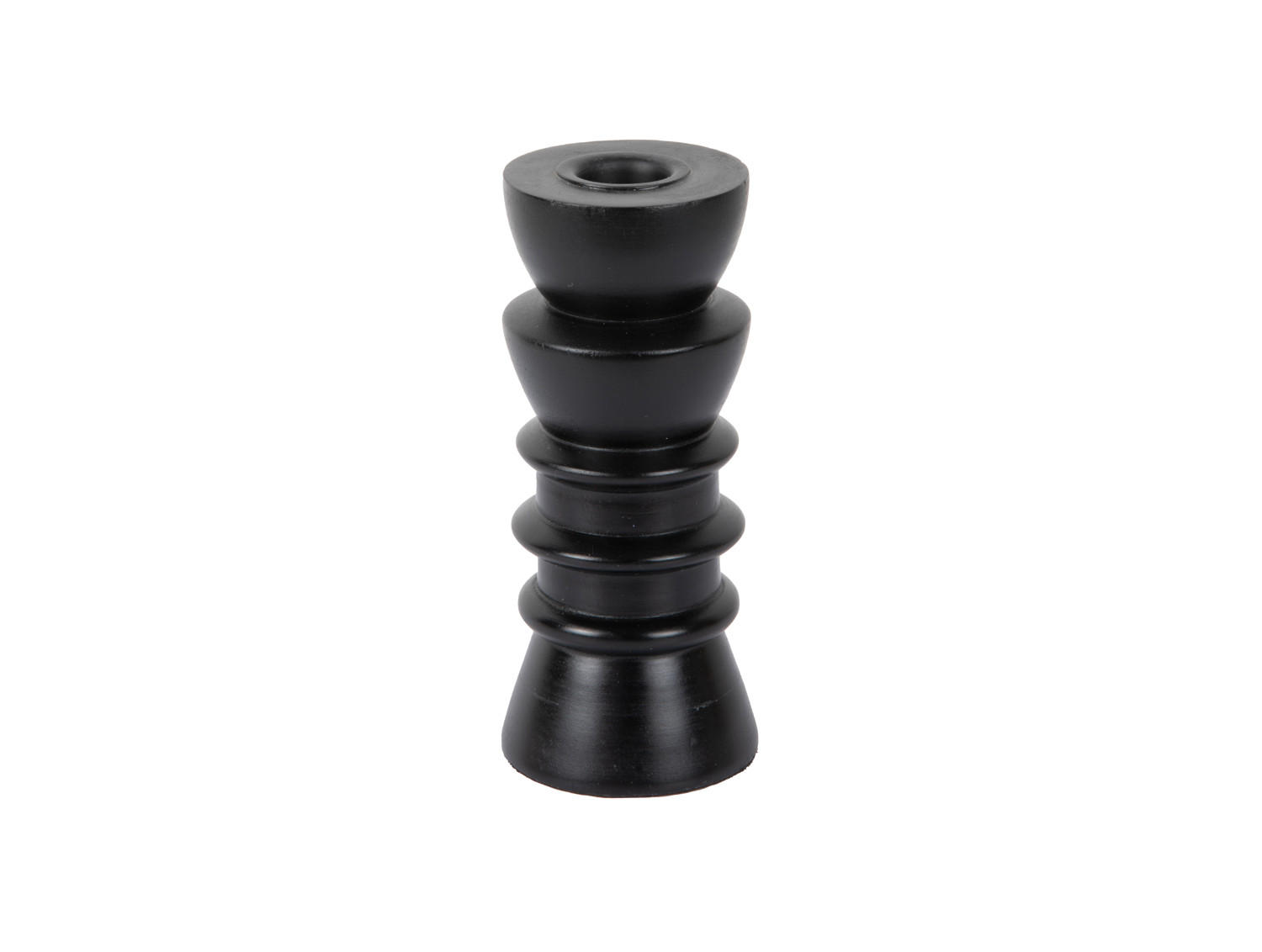 KERZENHALTER Modelar Schwarz 6.5/6.5/20 cm - Schwarz, Holz (6.5/20/6.5cm) - Present Time