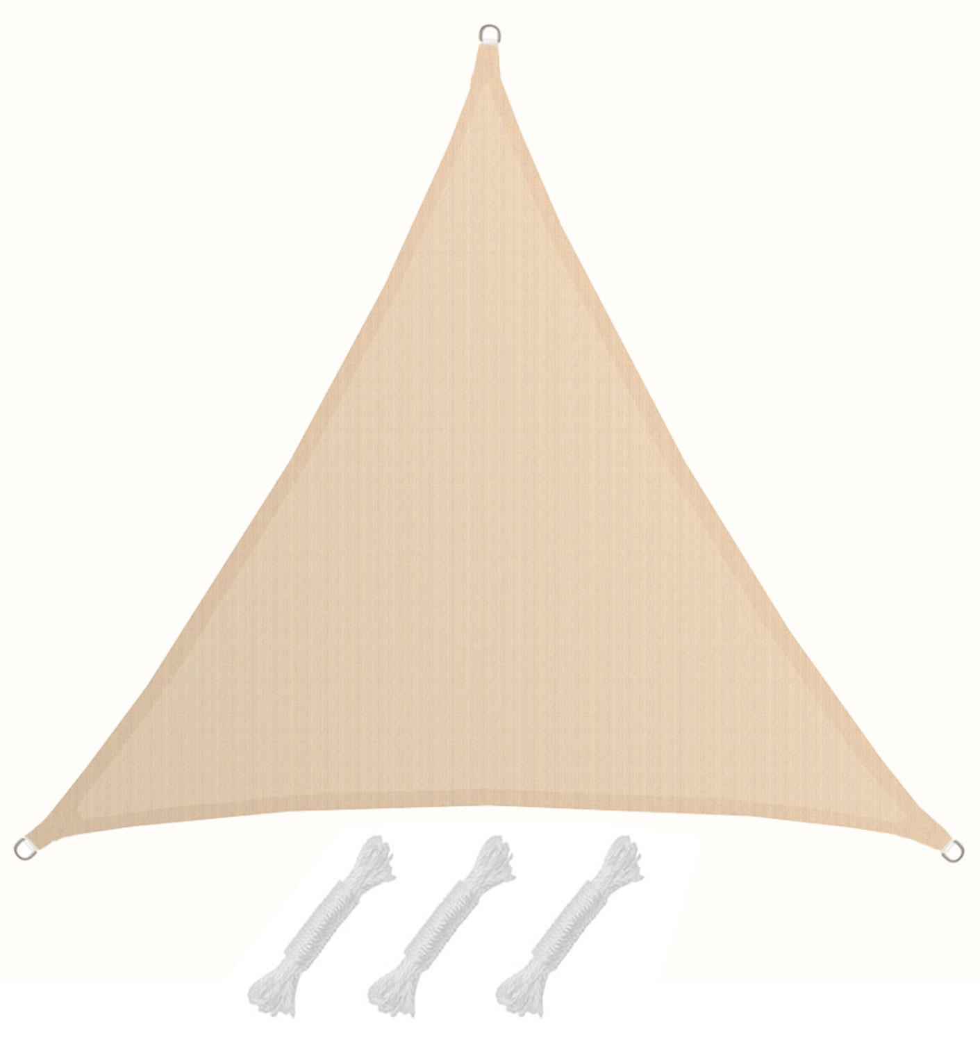 SONNENSEGEL Luftdurchlässig 200 cm Beige - Beige, Kunststoff (200/200cm) - Amanka