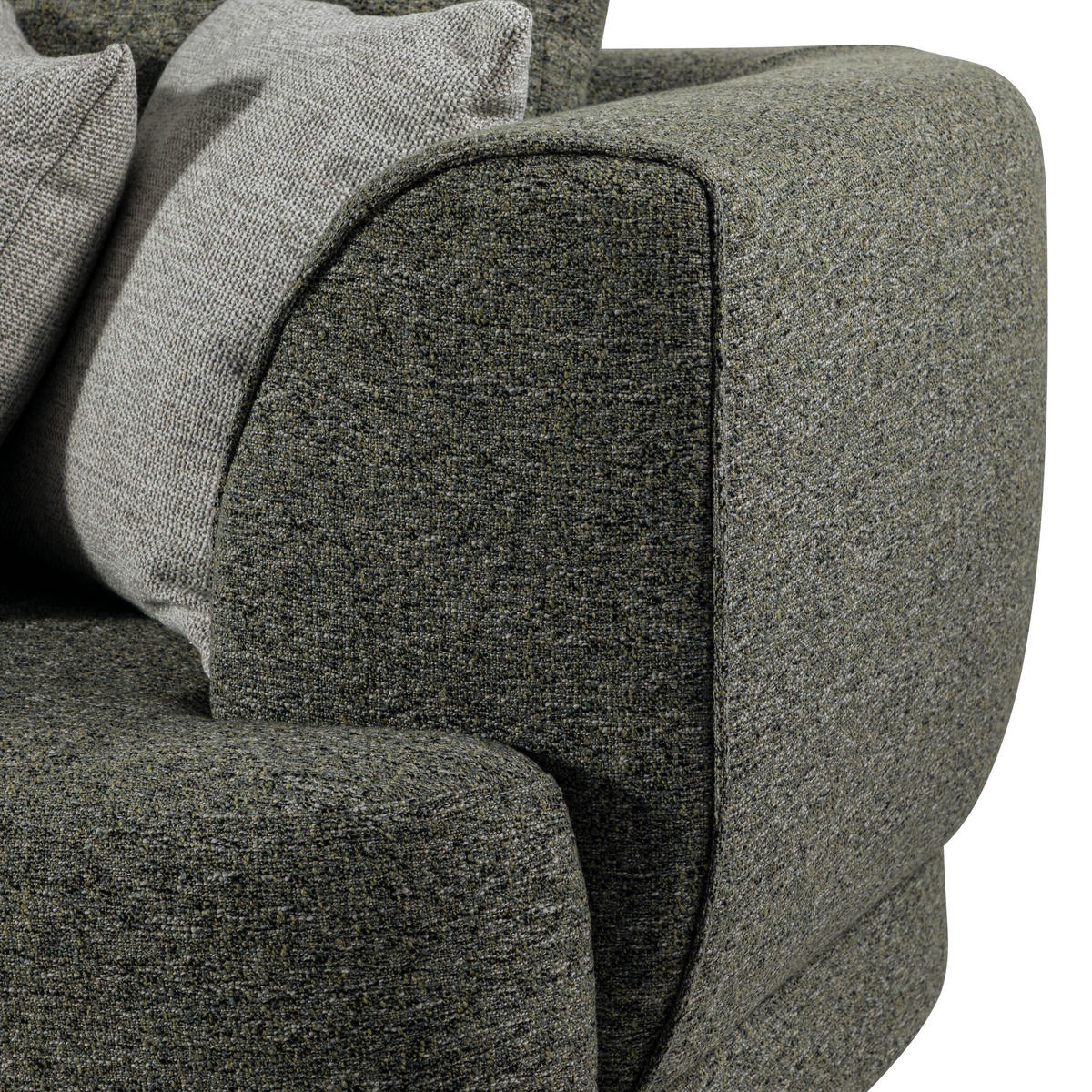 ECKSOFA 308x173x72 dunkelgrün FIONA - Dunkelgrün, Kunststoff (308/173cm) - Massivmoebel24