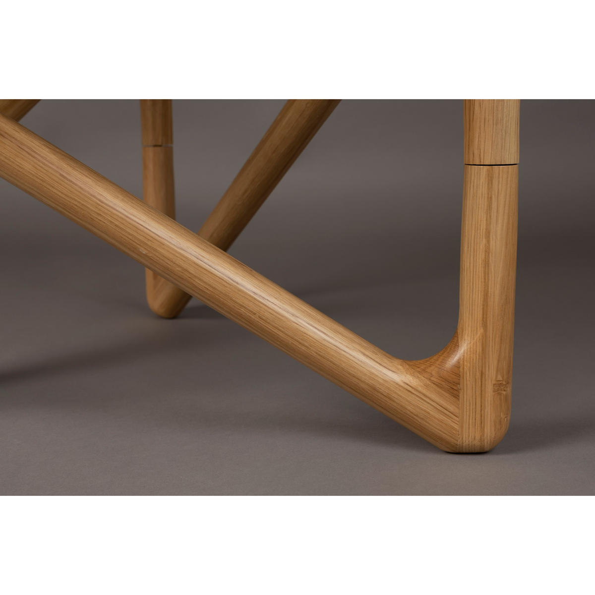 COUCHTISCH Naia Rund 80 cm Natural - Klar, Glas (80/80/40cm) - Dutchbone