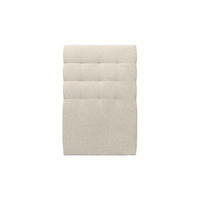 KOPFTEIL gepolstert - Gesteppt – hellbeiger Stoff - 90 cm - Beige, Holz (90/120/10cm) - Sommeil de Plomb