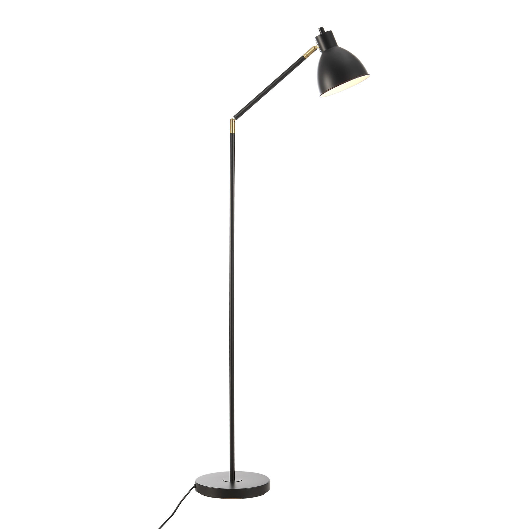 STEHLEUCHTE Stockport - Schwarz, Metall (23/58/139cm) - lux.pro