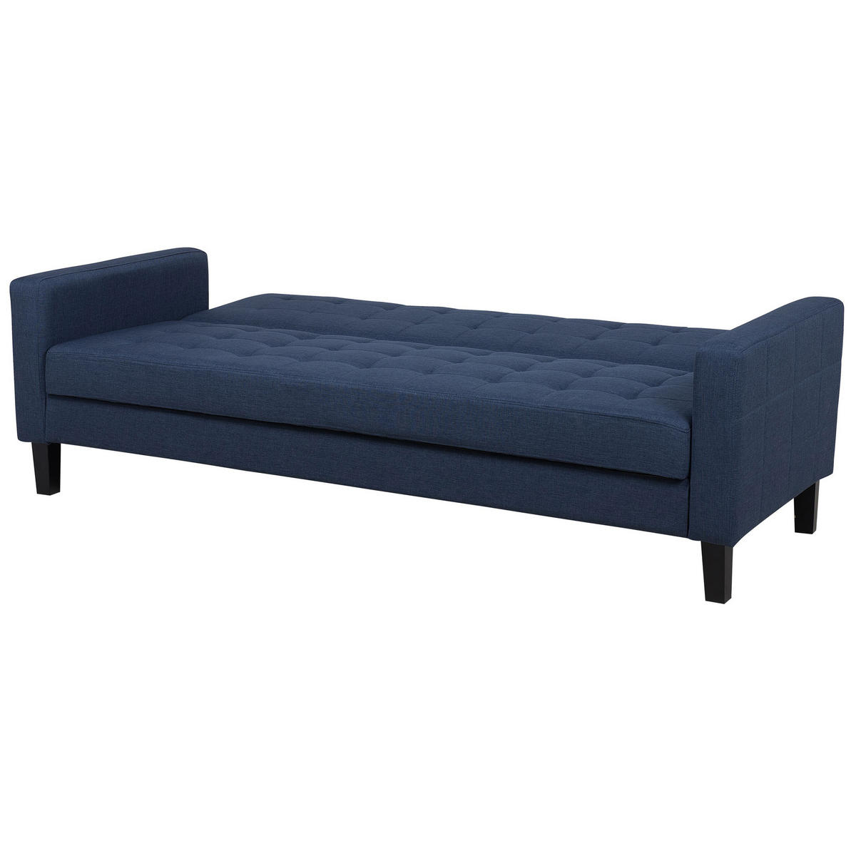 3-SITZER-SCHLAFSOFA Polsterbezug Dunkelblau Vehkoo - Dunkelblau, Textil (200/86/77cm) - Beliani