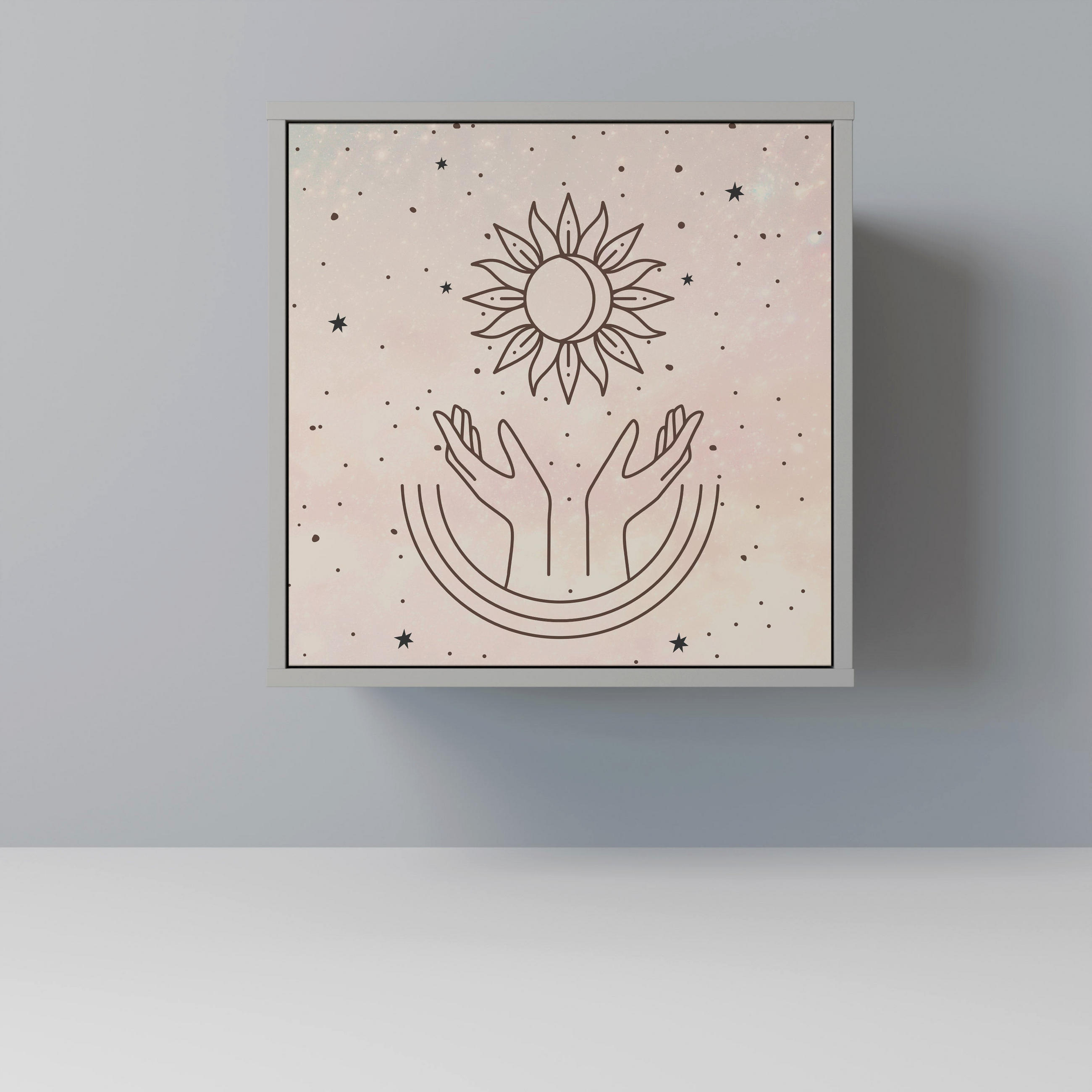 SpaceRebels Sideboard Grau 57.5x57.5x42 cm