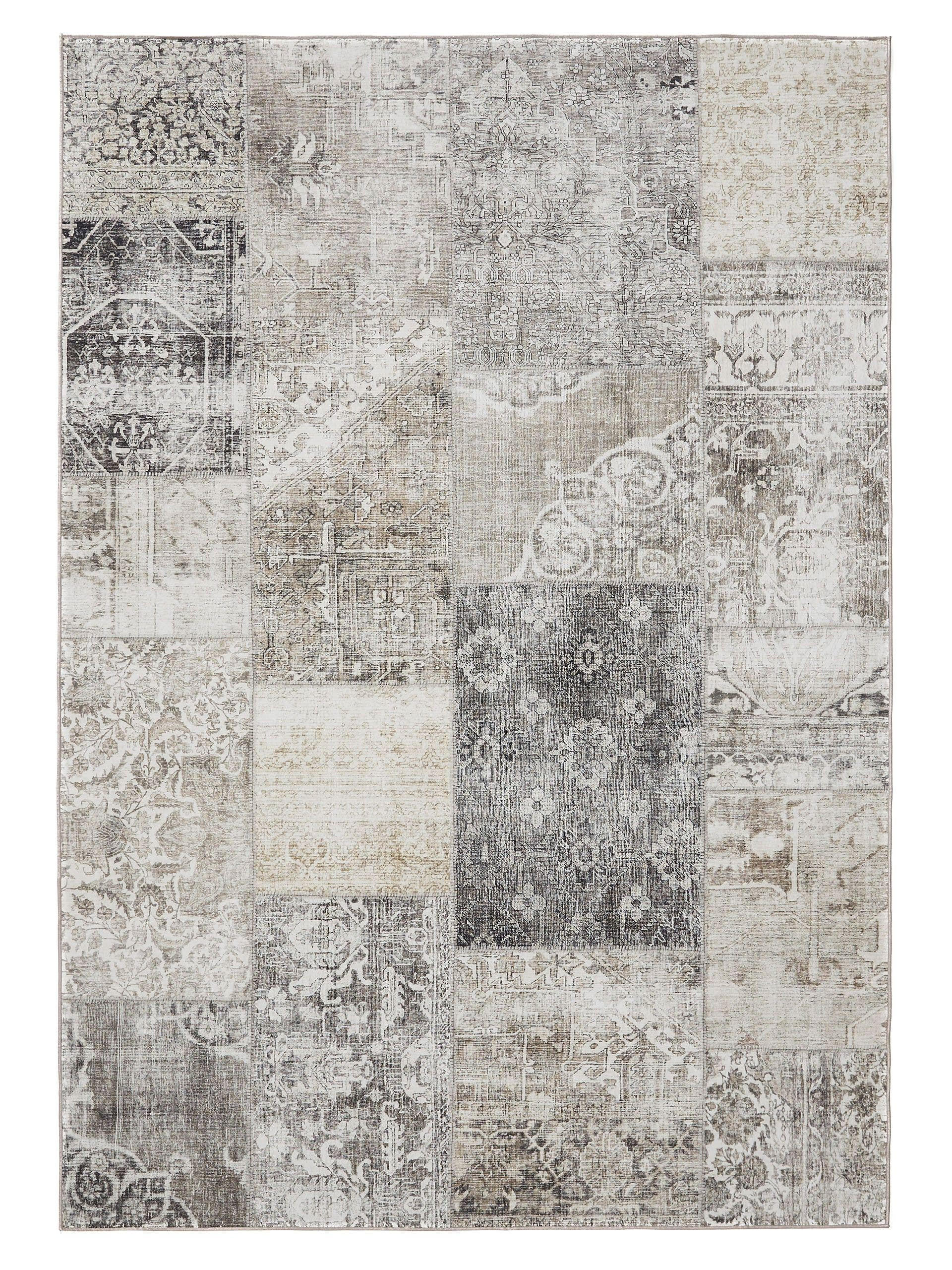 VINTAGE-TEPPICH George waschbar 160x230 cm - Grau, Kunststoff (160/230cm) - benuta