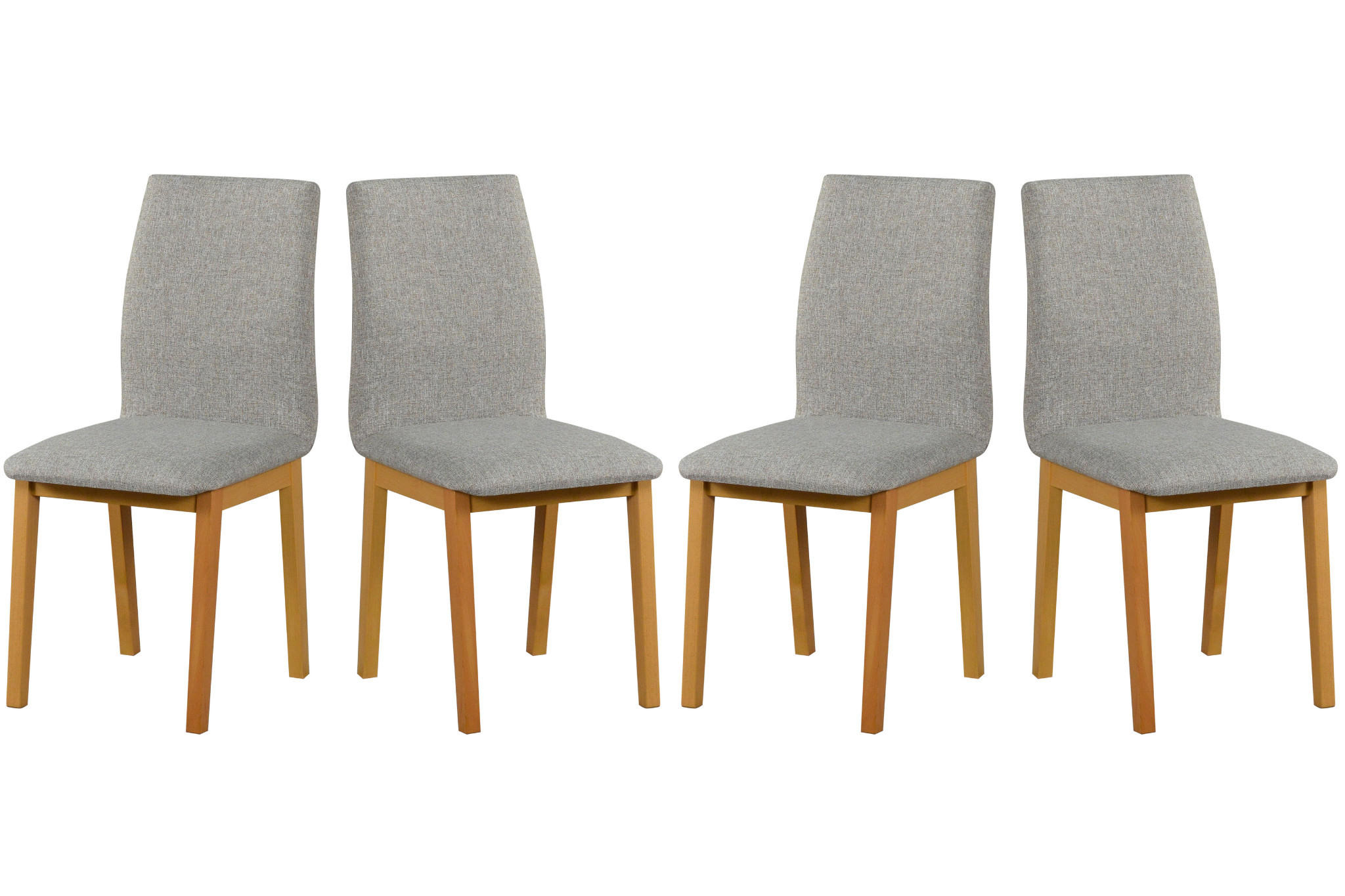 ESSZIMMERSTUHL- Set 4x LUNA 1 grandson, hygge 11 - Birkefarben/Beige, Holz (43/91/40cm) - Leaf Design