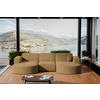 GARTENECKSOFA U-Form Garten Modena Studio Sofa-U Patio Capucino - Cappuccino, Holz/Textil (165/78/299cm) - Kaiser Möbel
