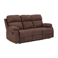 RELAXSOFA 3-Sitzer - Stoff - Braun - TOLZANO - Braun, Textil (201/100/96cm) - Vente-Unique