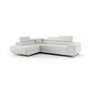 ECKSOFA EMILY mit Schlaffunktion Quelle 01 Links - Weiß, Textil (275/200cm) - Bedante