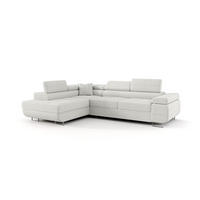 ECKSOFA EMILY mit Schlaffunktion Quelle 01 Links - Weiß, Textil (275/200cm) - Bedante