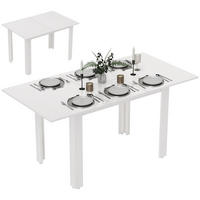 ESSTISCH Hochglanzweiß 1 Stück - Beige, Kunststoff (160/80/78cm) - GiPP