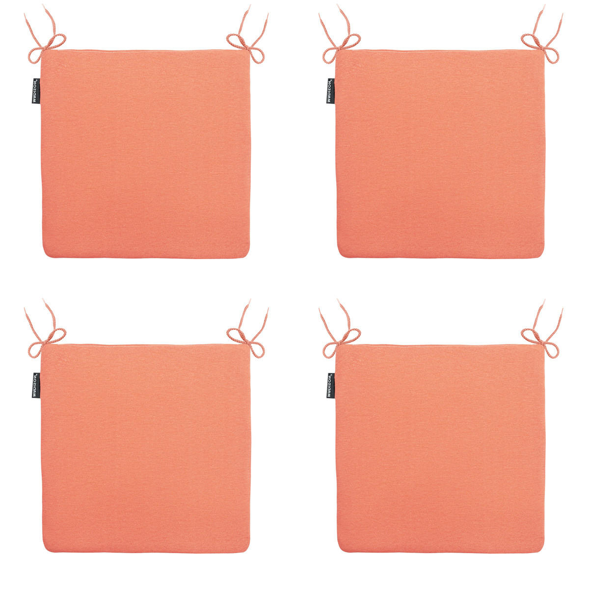 SITZKISSEN Panama 40/40 cm 4er-Set - Orange, Textil (40/4/40cm) - Madison