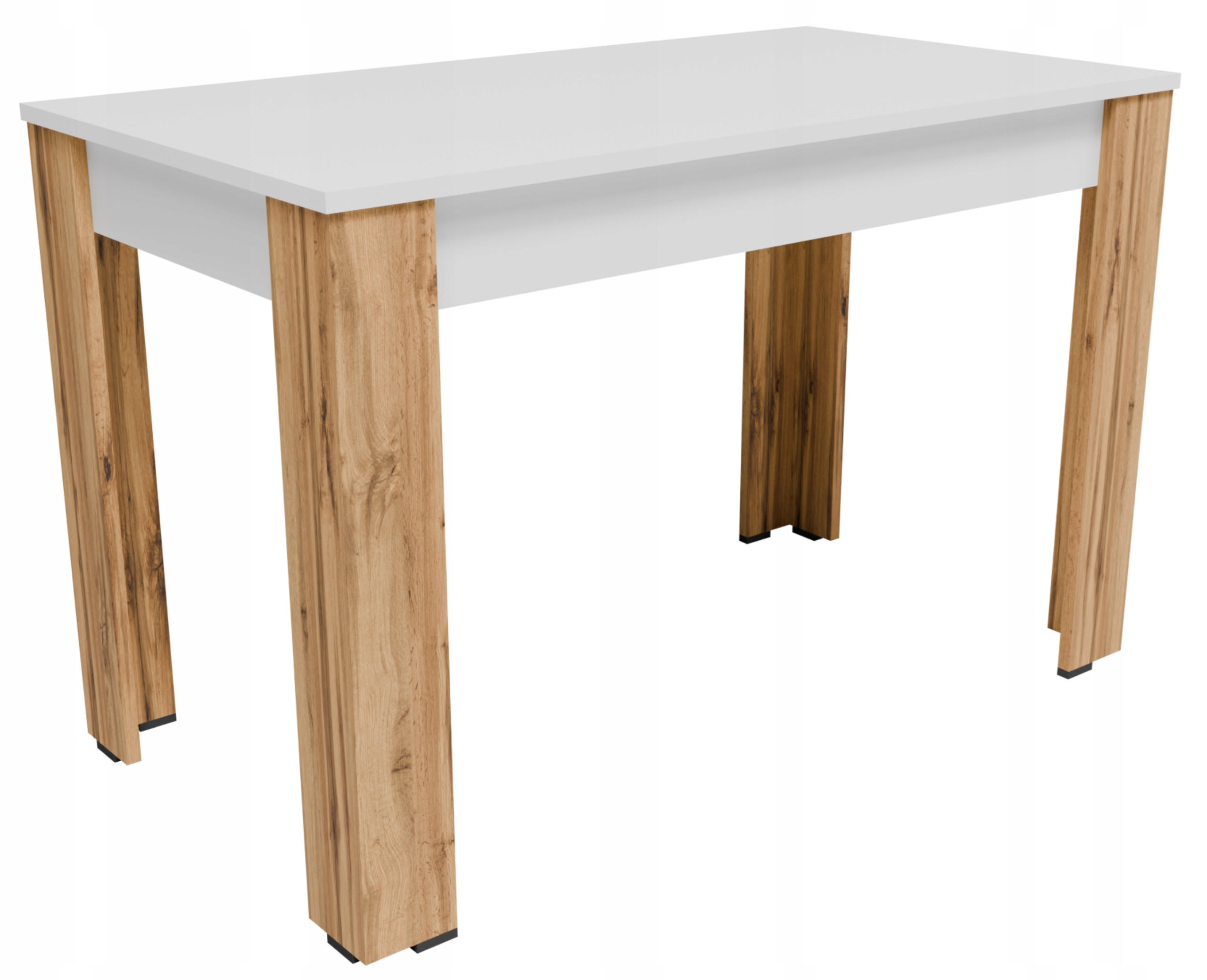 XXXLutz Tisch Weiß, Eiche Wotan 110x72.6x60 cm