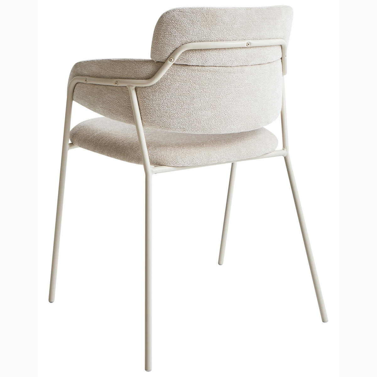 ESSZIMMERSTUHL 2er-Set Hellbeige Paonia - Beige, Textil (57/78/51cm) - Beliani