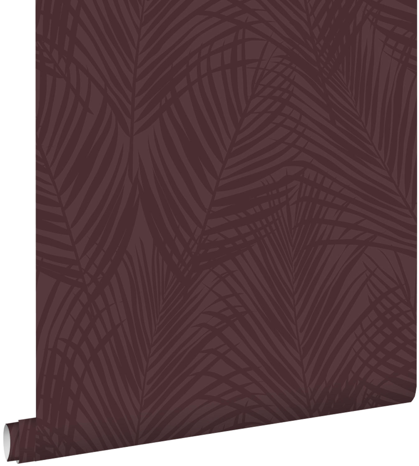 TAPETE Palmblätter 50 x 900 cm - Lila, Papier (50/900cm) - ESTAhome