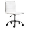 FRISEURSTUHL, Drehstuhl, Stahl PU, Weiß - Weiß, Metall (48/90/52cm) - HOMCOM