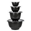 RÜHRSCHÜSSEL-SET Margrethe New schwarz (4tlg) - Schwarz, Kunststoff (21/15cm) - Rosti
