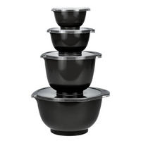 RÜHRSCHÜSSEL-SET Margrethe New schwarz (4tlg) - Schwarz, Kunststoff (21/15cm) - Rosti