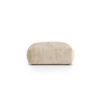 POUF Martina aus Cord leichtes beige - Creme, Textil (106/44/106cm) - Micadoni