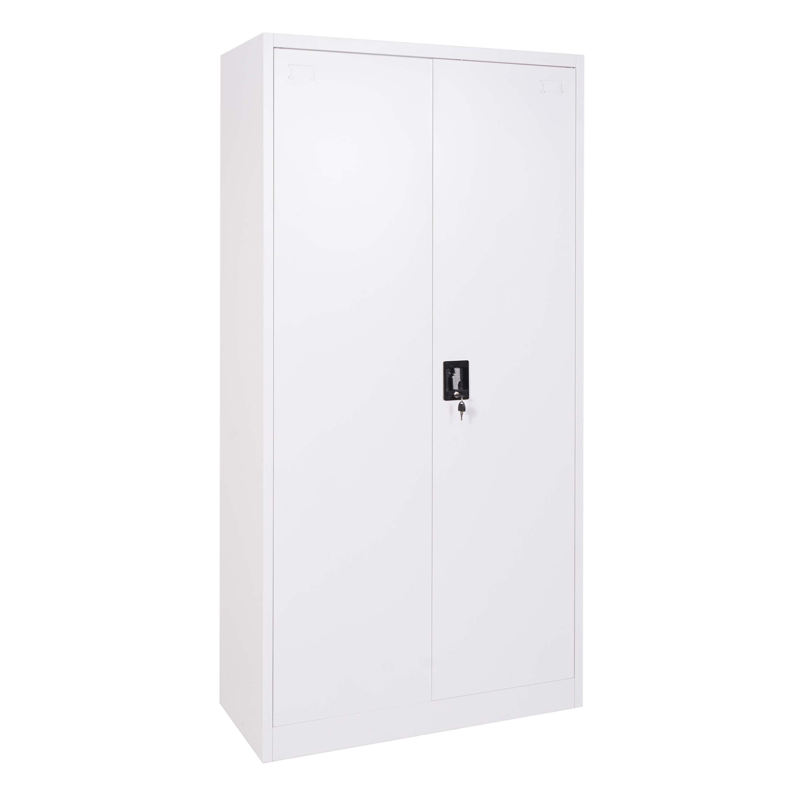 AKTENSCHRANK Weiß - Weiß, Metall (90/185/40cm) - MCW