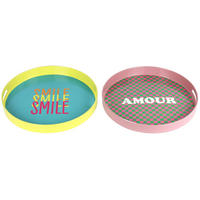 TABLETTS Message bunt 2er-Set - Multicolor, Kunststoff (4cm) - FURNARO