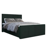 BOXBETT Milano Bonellfederkern inkl. 7-Zonen Topper T-30 - BOXBETT mit Bettkasten - Dunkelgrün, Holz/Holzwerkstoff (140/200cm) - Best For Home