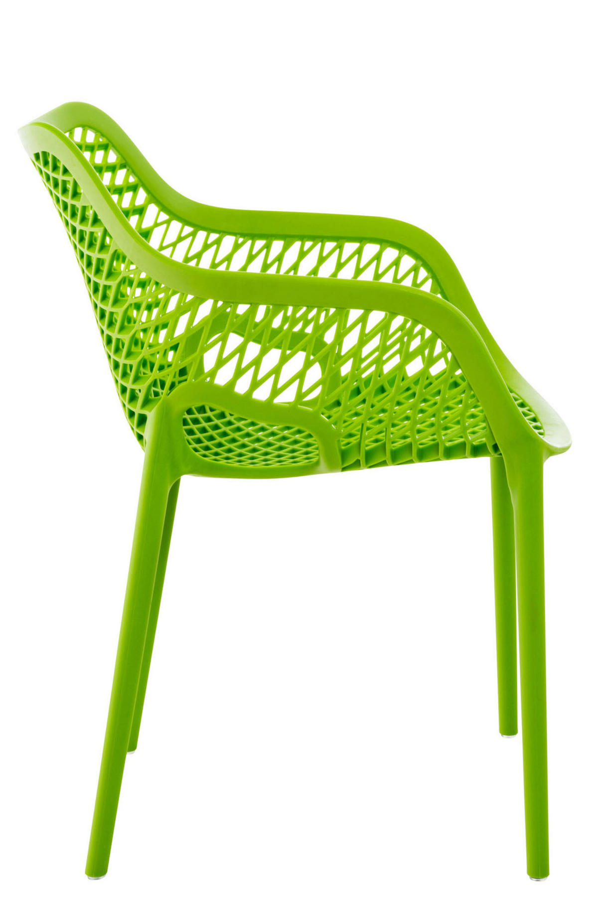 GARTENSTUHL 2er Set Kunststoff grün - Grün, Kunststoff (57/81/60cm) - CLP