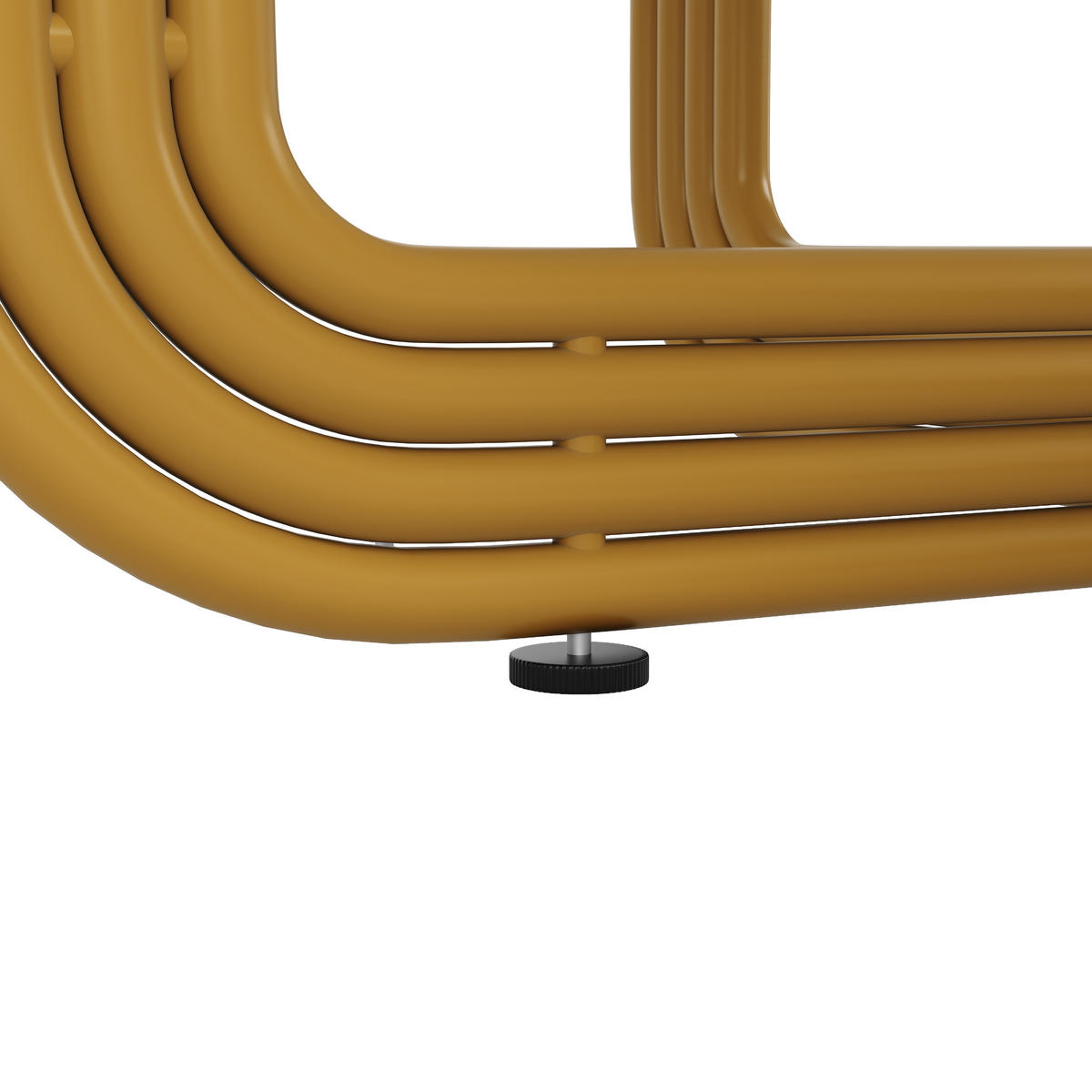 ESSTISCH Goldfarben 80/80/76 cm - Goldfarben, Holz (80/80/76cm) - PANGIVO