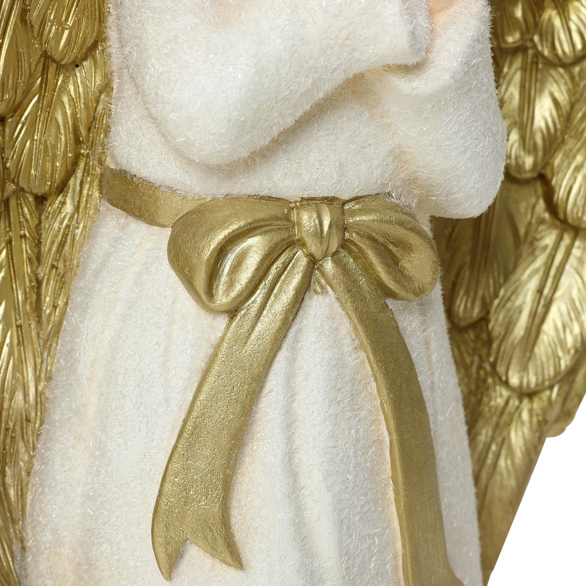 ENGELFIGUR Weihnachten HTST0187 - Beige/Goldfarben, Stein (20/64/30cm) - Hometopia