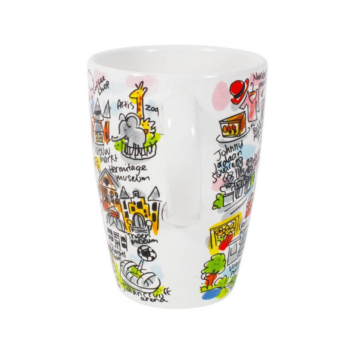 XL-BECHER Amsterdam in Bunt - 500 ml - Multicolor, Keramik (0.5L) - Blond Amsterdam