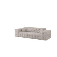 SOFA 3-sitzer Chantal In Moly - Creme, Holzwerkstoff/Textil (251/78/96cm) - Fun Möbel