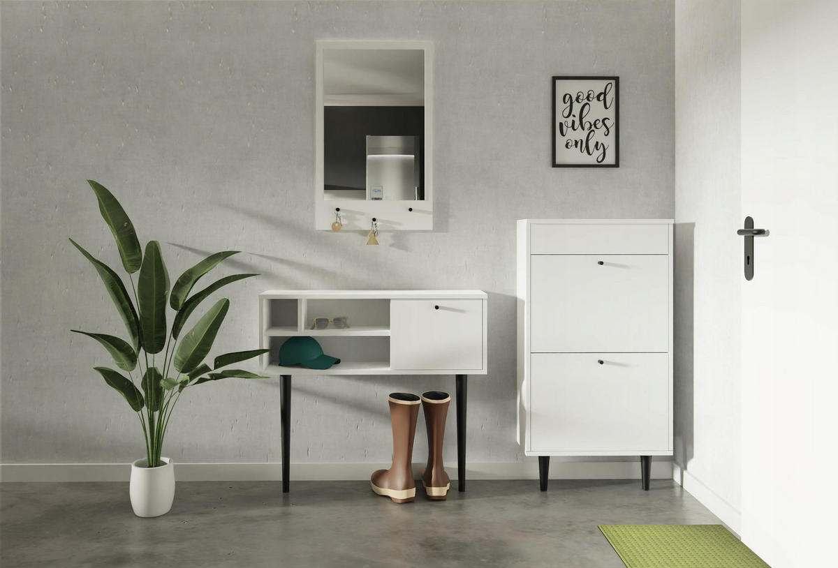 GARDEROBENKONSOLE Dotti Weiß 85/21/75 cm Wandmontage - Weiß, Holzwerkstoff (85/75/21cm) - Matkam Möbel