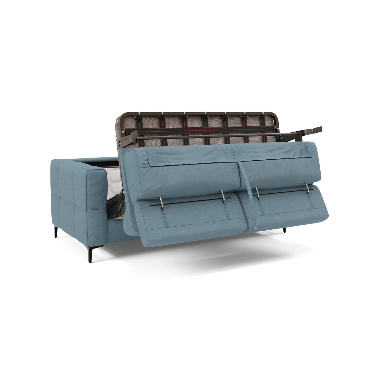 SCHLAFSOFA Gardenia - Pastellblau, Metall (178/88/94cm) - Divani.store